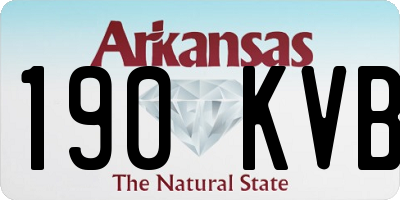AR license plate 190KVB