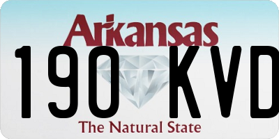 AR license plate 190KVD