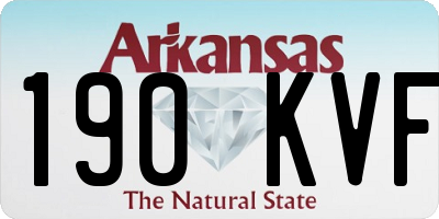 AR license plate 190KVF