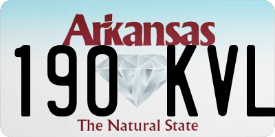 AR license plate 190KVL