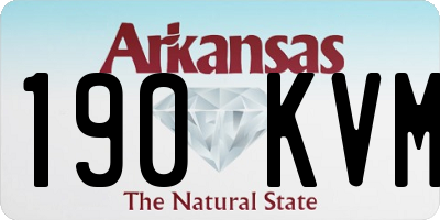 AR license plate 190KVM
