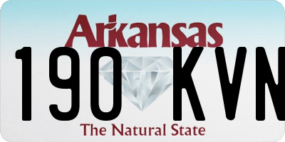 AR license plate 190KVN