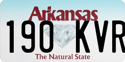 AR license plate 190KVR