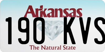AR license plate 190KVS
