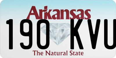 AR license plate 190KVU