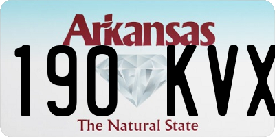 AR license plate 190KVX