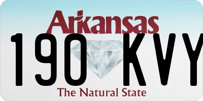 AR license plate 190KVY