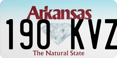 AR license plate 190KVZ