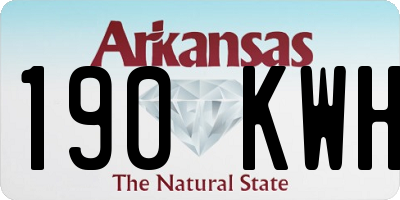 AR license plate 190KWH