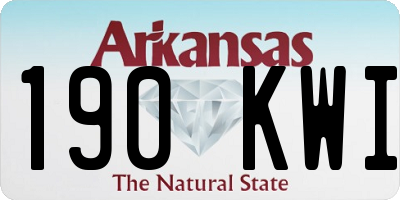 AR license plate 190KWI