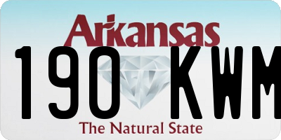 AR license plate 190KWM
