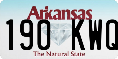 AR license plate 190KWQ