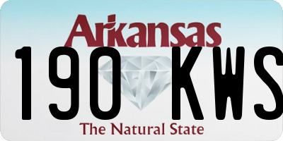 AR license plate 190KWS