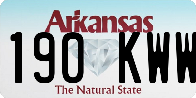 AR license plate 190KWW