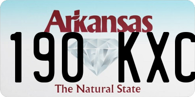 AR license plate 190KXC