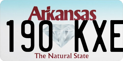 AR license plate 190KXE