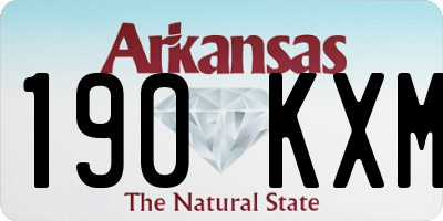 AR license plate 190KXM