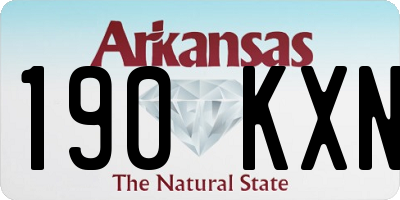 AR license plate 190KXN