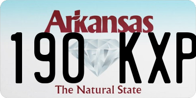 AR license plate 190KXP