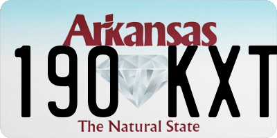 AR license plate 190KXT