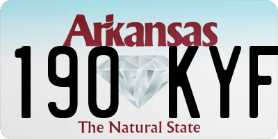AR license plate 190KYF