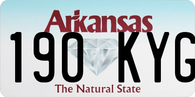 AR license plate 190KYG