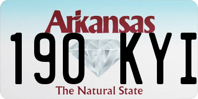 AR license plate 190KYI