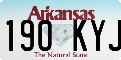 AR license plate 190KYJ