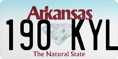 AR license plate 190KYL