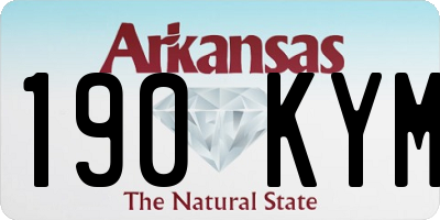 AR license plate 190KYM