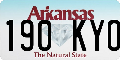 AR license plate 190KYO