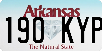 AR license plate 190KYP