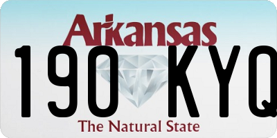 AR license plate 190KYQ