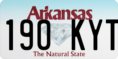 AR license plate 190KYT