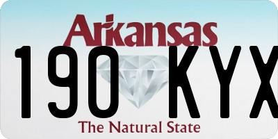 AR license plate 190KYX