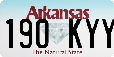 AR license plate 190KYY