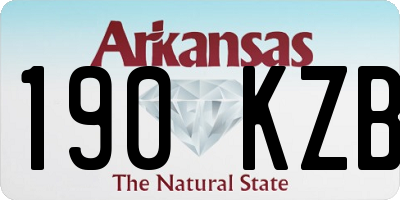 AR license plate 190KZB
