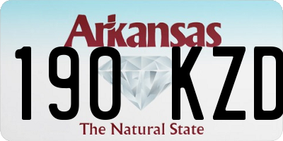 AR license plate 190KZD