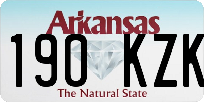 AR license plate 190KZK