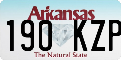 AR license plate 190KZP