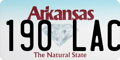 AR license plate 190LAC