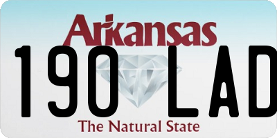 AR license plate 190LAD