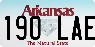 AR license plate 190LAE