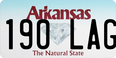 AR license plate 190LAG