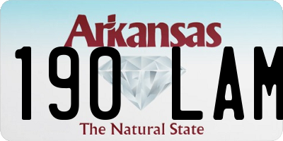 AR license plate 190LAM