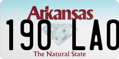 AR license plate 190LAO