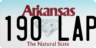 AR license plate 190LAP