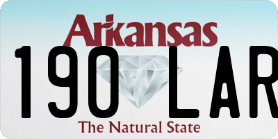 AR license plate 190LAR