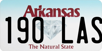AR license plate 190LAS