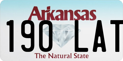 AR license plate 190LAT